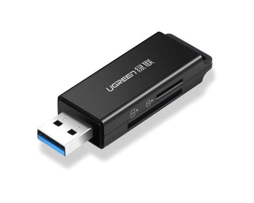 Картрідер UGREEN USB 3.0 to TF + SD Dual Card Reader (Black) (UGR-40752)