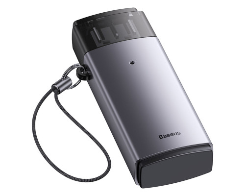 Кард-рідер Baseus Lite Series USB-A to SD/TF Card Reader Grey (WKQX060013)