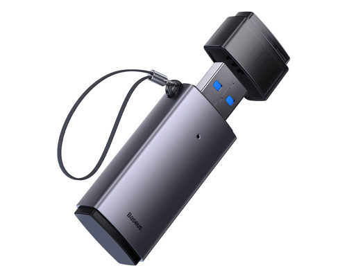 Кард-рідер Baseus Lite Series USB-A to SD/TF Card Reader Grey (WKQX060013)