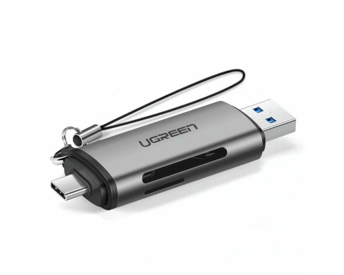 Кардрiдер UGREEN CM185 USB-C/USB-A Card Reader (UGR-50706) (UGR-50706)