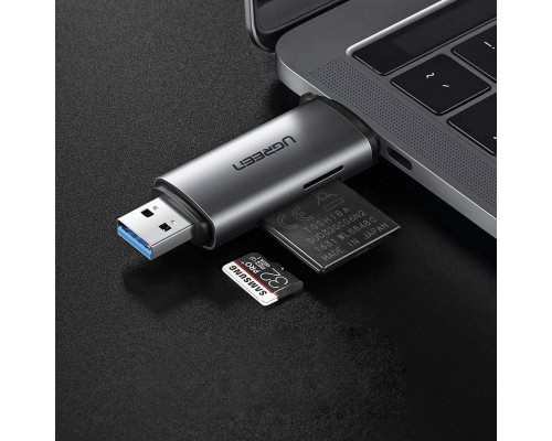 Кардрiдер UGREEN CM185 USB-C/USB-A Card Reader (UGR-50706) (UGR-50706)