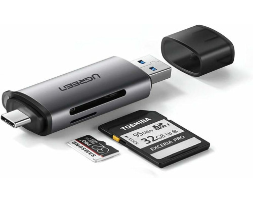 Кардрiдер UGREEN CM185 USB-C/USB-A Card Reader (UGR-50706) (UGR-50706)