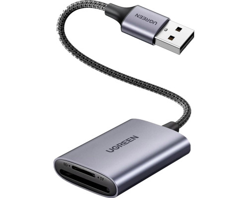 Картрідер UGREEN CM401 USB-A to SD/TF Memory Card Reader Alu Case(UGR-80887) (UGR-80887)