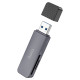 Картрідер HOCO HB45 Spirit 2-in-1 USB 3.0 card reader Metal Gray (6942007620505 )