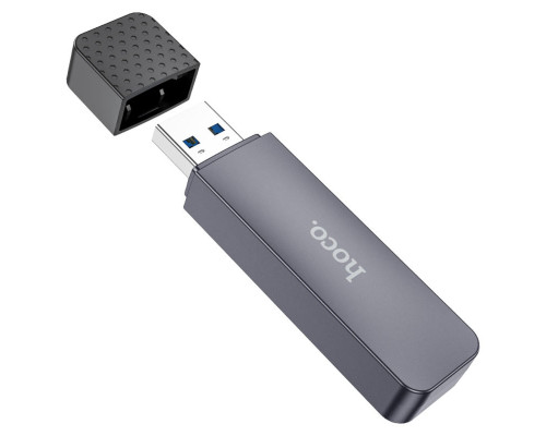 Картрідер HOCO HB45 Spirit 2-in-1 USB 3.0 card reader Metal Gray (6942007620505 )