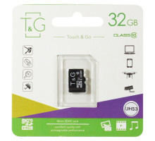 Карта Пам'яті T&G MicroSDHC 32gb UHS-1 10 Class Колір Чорний 4711472587680