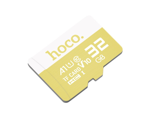 Карта Пам'яті Hoco MicroSDHC 32gb 10 Class Колір Жовтий 6957531085812