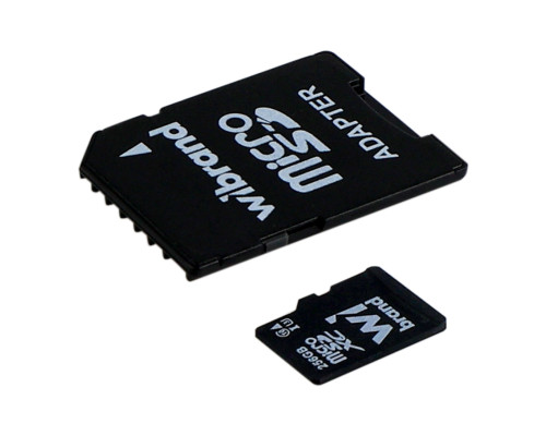 Карта Пам'яті Wibrand MicroSDHC 256gb UHS-1 U3 10 Class & Adapter Чорний ma73698_184542