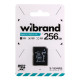 Карта Пам'яті Wibrand MicroSDHC 256gb UHS-1 U3 10 Class & Adapter Чорний ma73698_184542
