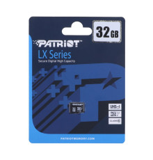 Карта Пам'яті Patriot LX Series MicroSDHC (UHS-1) 32gb 10 Class Колір Чорний 814914027974