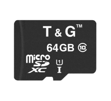 Карта Пам'яті T&G MicroSDXC 64gb UHS-1 10 Class Колір Чорний 4711472587383