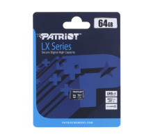 Карта Пам'яті Patriot LX Series MicroSDXC (UHS-1) 64gb 10 Class Колір Чорний 814914027981