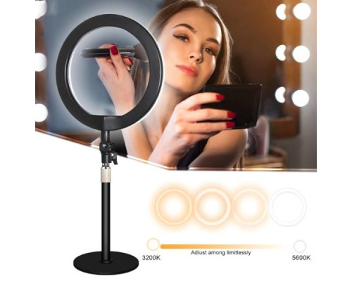 Кільцева лампа XO L03-ZD666 зі стилем підтримки шасі (дротове керування) Чорна mag-6920680868797132221