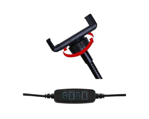 Кільцева лампа XO BGD006/LS-90-6 3.5-inch disc base single head 3 in 1 Чорна mag-692068086877357299