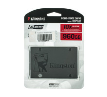 Жорсткий диск 2.5 SSD 960Gb Kingston SSDNow A400 Series, SA400S37/960G (2Ch), TLC, SATA-III 6Gb/s Rev3.0, зап/чит. - 450/500мб/с NBB-76986