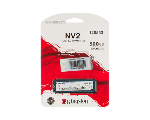 Жорсткий диск M.2 2280 SSD 500Gb Kingston SNV2S Series (SNV2S/500G) NBB-128553