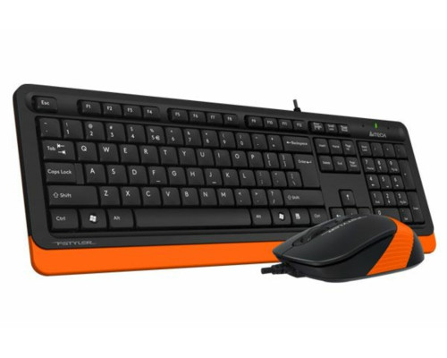 Комплект з  маніпулятора миші та клавіатури A4Tech F1010 Orange