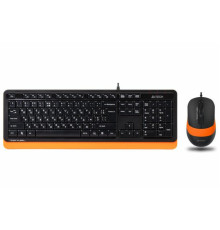 Комплект з  маніпулятора миші та клавіатури A4Tech F1010 Orange