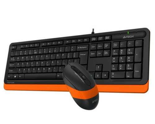 Комплект з  маніпулятора миші та клавіатури A4Tech F1010 Orange