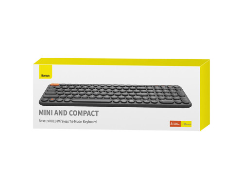 Клавіатура Baseus K01B Wireless Tri-Mode Keyboard Frosted Gray (B00955504833-00)