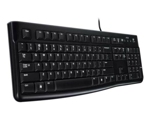 Клавіатура дротова LOGITECH K120 Russian Layout Black