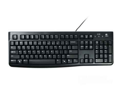 Клавіатура дротова LOGITECH K120 Russian Layout Black