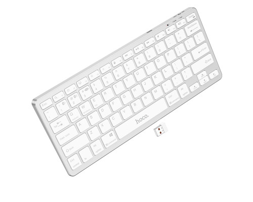 Клавіатура HOCO GM32 Wisdom wireless dual-mode keyboard(english version) Silver