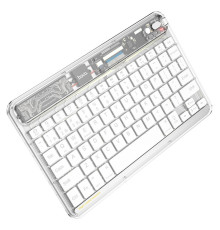 Клавіатура HOCO S55 Transparent Discovery edition wireless BT keyboard Space White