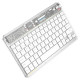 Клавіатура HOCO S55 Transparent Discovery edition wireless BT keyboard Space White