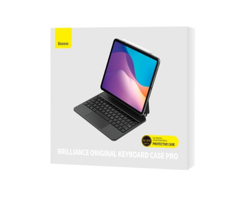 Клавіатура Baseus Brilliance Series Magnetic Keyboard Case for Pad (2019/2020/2021) 10.2″ Cluster Black (with Simple Series Type-C Cable) (P40112602111-01)