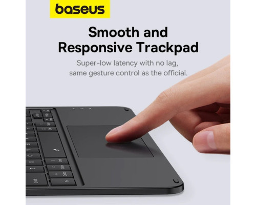 Клавіатура Baseus Brilliance Series Magnetic Keyboard Case for Pad (2019/2020/2021) 10.2″ Cluster Black (with Simple Series Type-C Cable) (P40112602111-01)