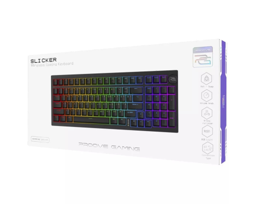 Клавіатура бездротова Proove Gaming Slicker (Ukraine Layout) white PLS-00-00134167