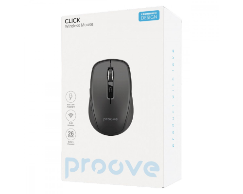 Мишка бездротова Proove Click black PLS-00-00134267
