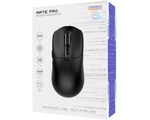Мишка бездротова ігрова Proove Gaming Rate Pro black PLS-00-00138202