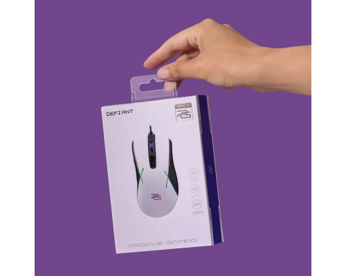 Мишка дротова ігрова Proove Gaming Defiant white PLS-00-00130898
