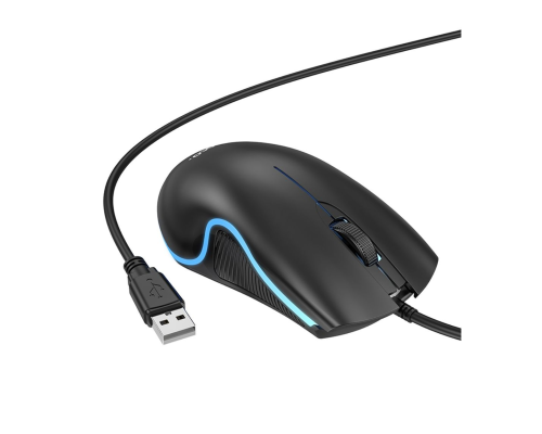 Мишка дротова Hoco GM19 black PLS-00-00138171