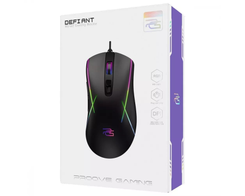 Мишка дротова ігрова Proove Gaming Defiant black PLS-00-00130899