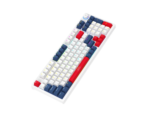 Клавіатура XO KB-08 Wireless Tri-mode 96-key Mechanical Колір Білий+синій+червоний 6920680860692 ma37058_3610150