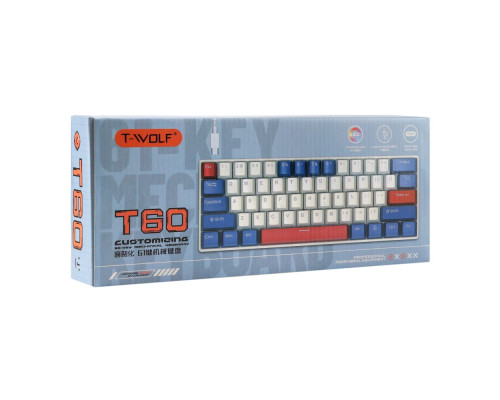 Клавіатура TWolf T60 Blue Switch Колір Білий 2020000479086 ma33942_3324955