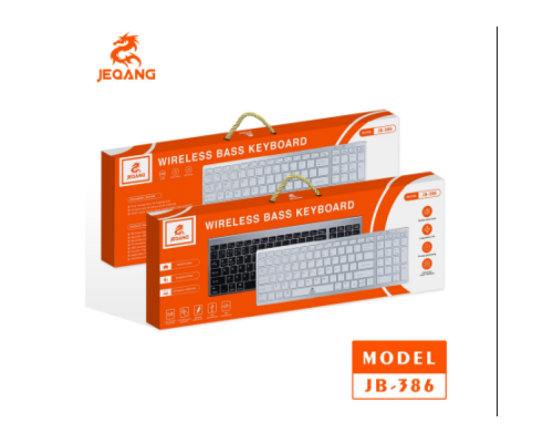 Клавіатура бездротова JJEQANG JB-386 bluetooth keyboard Уцінка Колір Сталевий 2020000480617 ma38294_3668119
