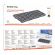 Клавіатура бездротова Borofone BG16 Cloud (2.4G+Bluetooth 5.0) Колір Чорно-сірий 6941991119118 ma36603_3608640