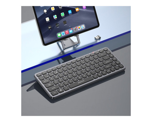Клавіатура бездротова Borofone BG16 Cloud (2.4G+Bluetooth 5.0) Колір Чорно-сірий 6941991119118 ma36603_3608640