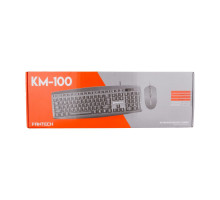 Клавіатура і Миша Fantech KM100 Колір Чорний