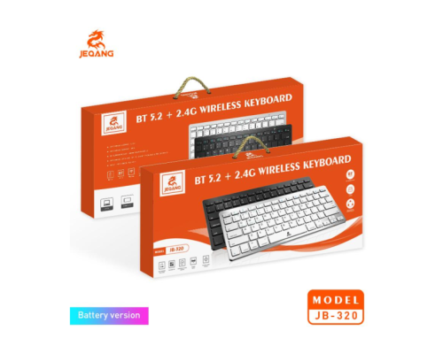 Бездротова Клавіатура JEQANG JB-320 bluetooth, battery Колір Чорний 2020000479031 ma36842_3609346