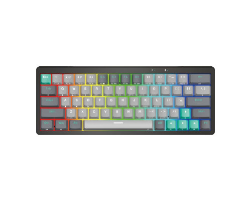 Клавіатура Ігрова бездротова Fantech PRO63 MK912 (Wired, BT, 2.4Ghz) Blue Switch Колір Меркурій 6972661285550 ma36550_3608573