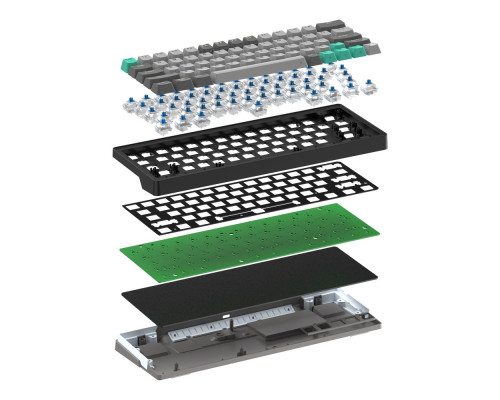 Клавіатура Ігрова бездротова Fantech PRO63 MK912 (Wired, BT, 2.4Ghz) Blue Switch Колір Меркурій 6972661285550 ma36550_3608573