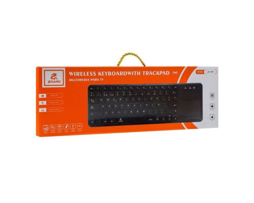 Клавіатура бездротова JJEQANG JB-387 (2.4G) bluetooth dual-mode charging Чорний ma37674_3663805