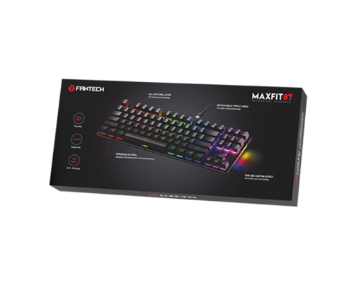 Клавіатура Ігрова Fantech MAXFIT 87 MK856 RGB Red Switch Колір Чорний