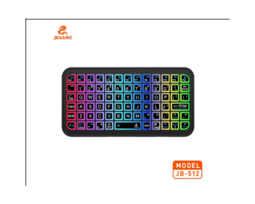 Клавіатура бездротова JJEQANG JB-512 bluetooth (RGB) mini keyboard Колір Чорний 2020000479055 ma37675_3663806