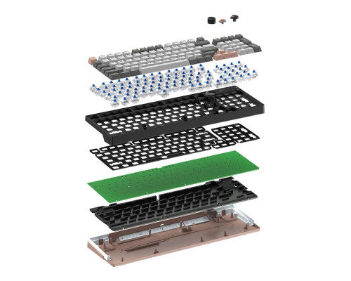 Клавіатура Ігрова бездротова Fantech ATOM PRO96 MK914 MERCURY Blue Switch Колір Черный 6972661285635 ma37304_3611260